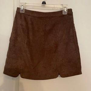 Sadie & Sage Faux Suede Mini Skirt